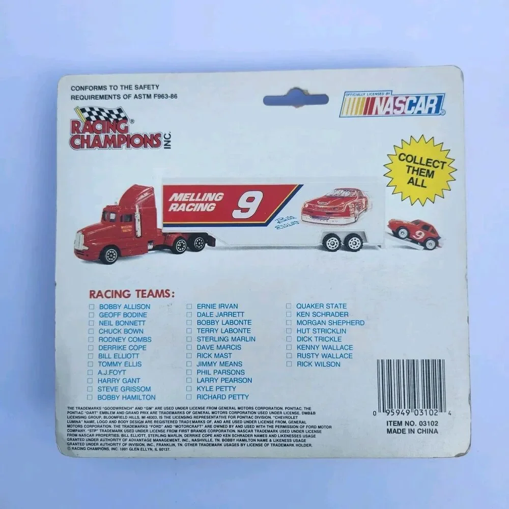 1991 Racing Team #10 Derrike Cope Transporter W Mini Stock Car